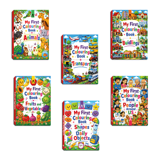 My First Colouring Book Series (Pack of 6)