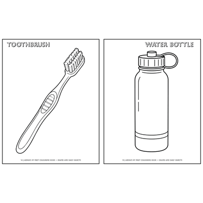 My First Colouring Book – Shapes and Daily Objects