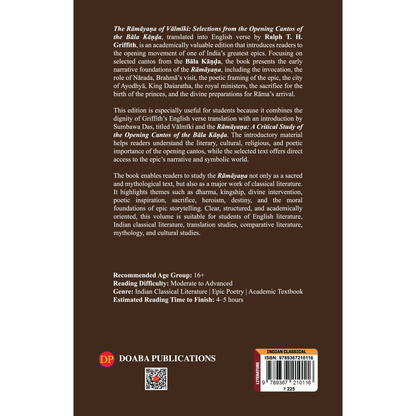 The Rāmāyaṇa of Vālmīki: Selections from the Opening Cantos of the Bāla Kāṇḍa