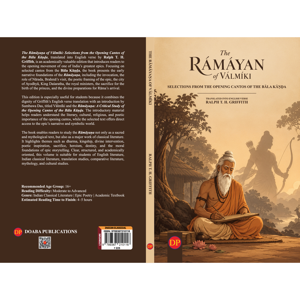 The Rāmāyaṇa of Vālmīki: Selections from the Opening Cantos of the Bāla Kāṇḍa