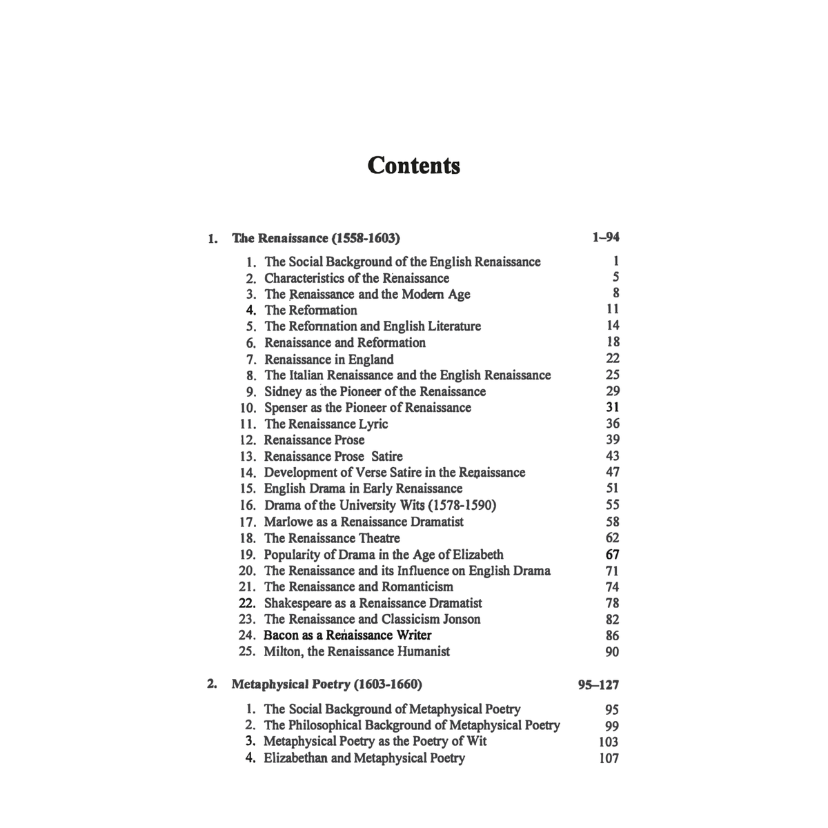 Major Movements in the History of English Literature